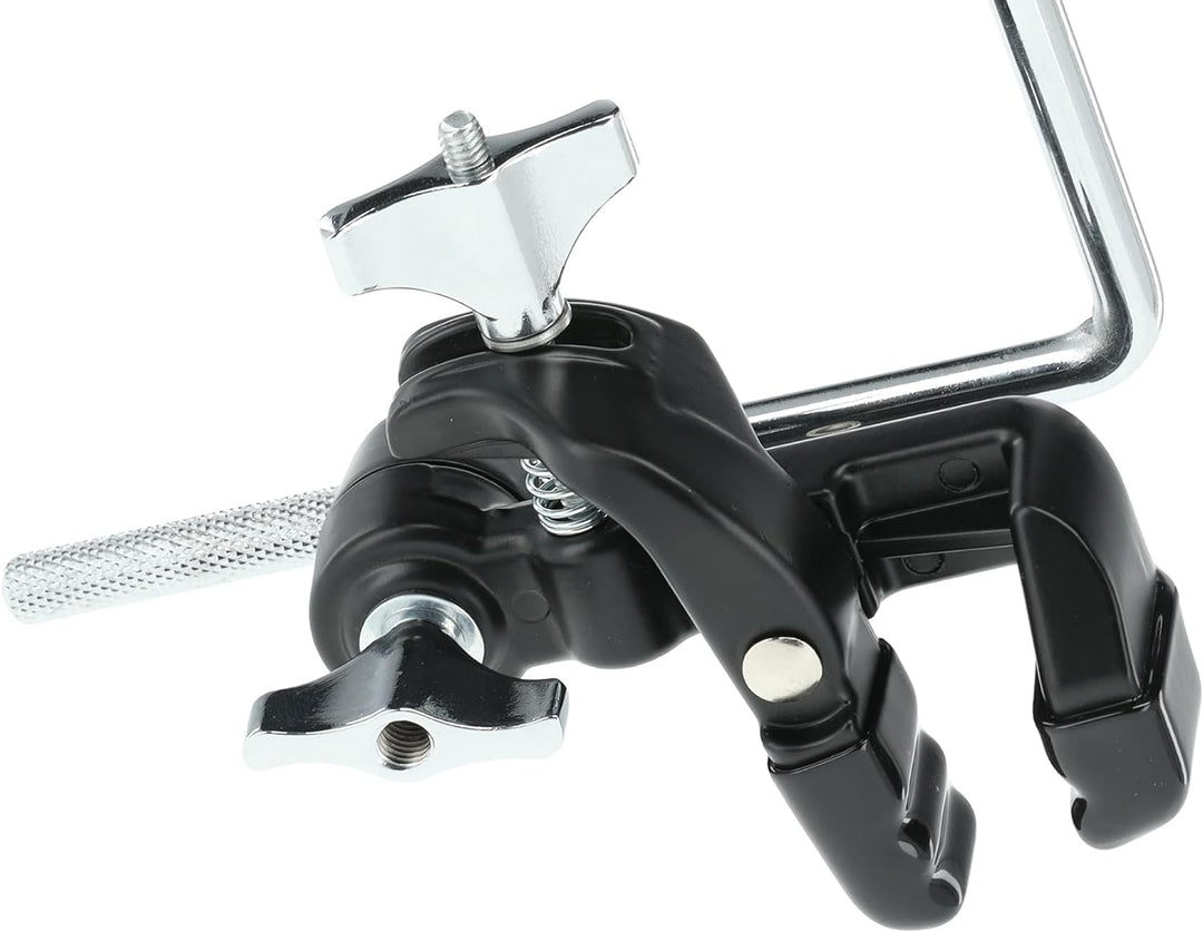 GEWA Spannreifenklemme Percussionhalter L-Rod 9,5 mm, zur Montage von Cowbells, Blocks, Tambourines