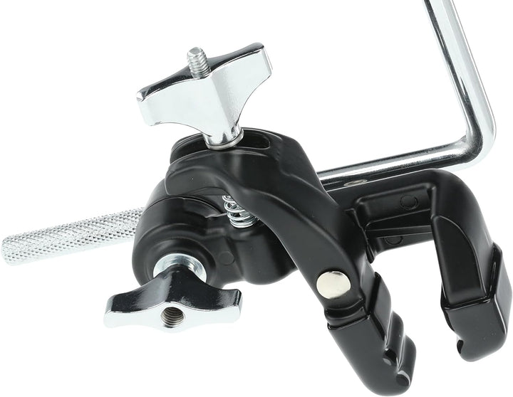 GEWA Spannreifenklemme Percussionhalter L-Rod 9,5 mm, zur Montage von Cowbells, Blocks, Tambourines