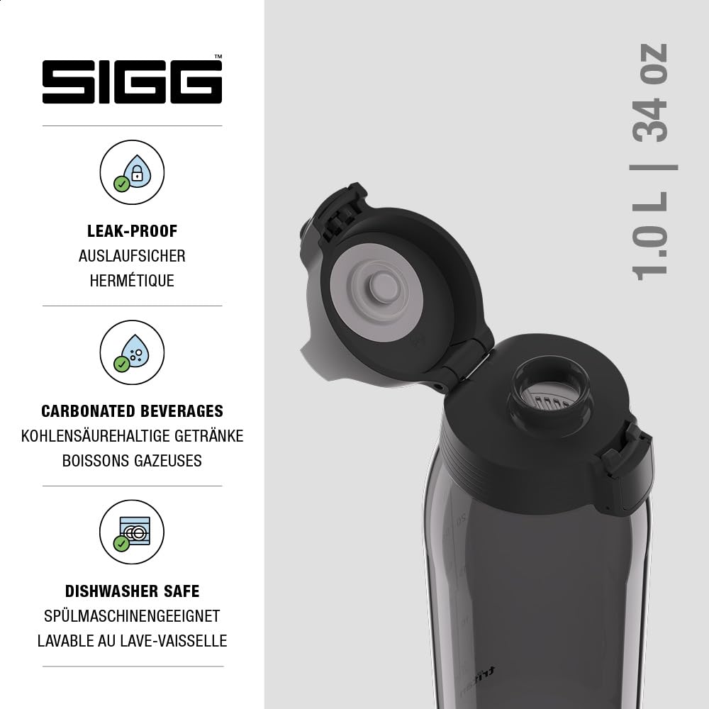 SIGG - Tritan Trinkflasche - Total Color ONE ONE - Für Kohlensäurehaltige Getränke Geeignet - Spülma