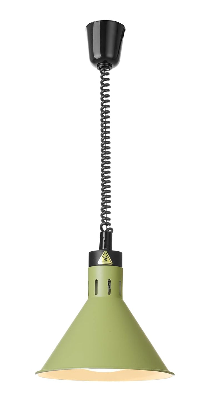 HENDI Wärmelampe, Konisch, Inkl. Bruchsicher Infrarotlampe, Höhenverstellbar, zum Warmhalten von Spe
