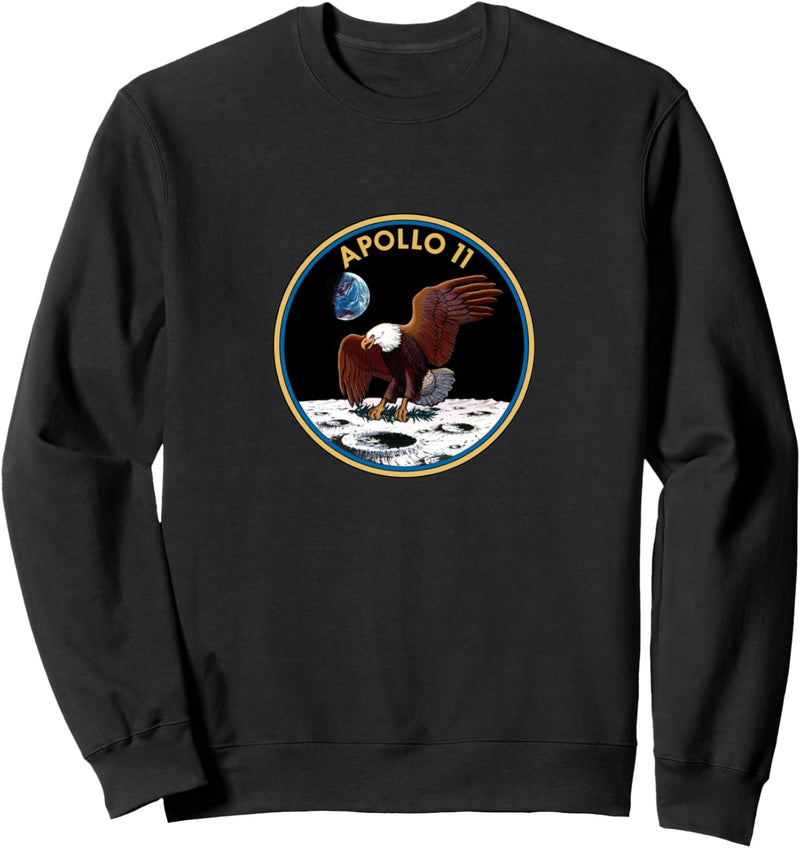 Apollo 11 Mission Patch Insignia Space Exploration Sweatshirt