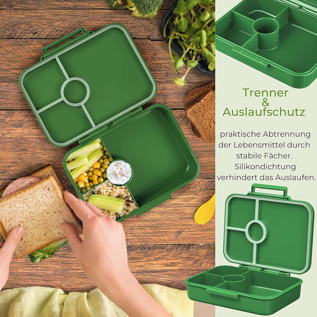 My Vesperbox® Brotdose für Kinder mit Fächern [BIA] - Lunchbox mit Trennfächern - Bento Box - Jausen