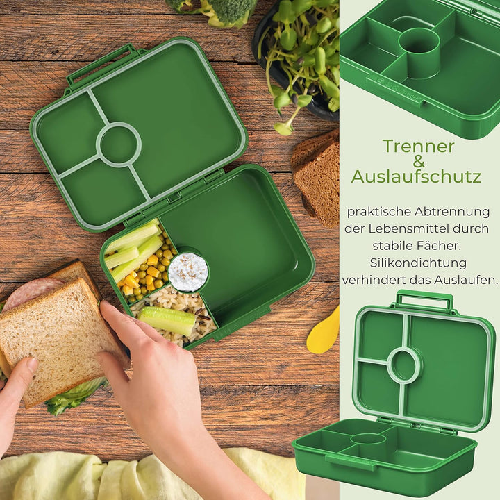 My Vesperbox® Brotdose für Kinder mit Fächern [BIA] - Lunchbox mit Trennfächern - Bento Box - Jausen