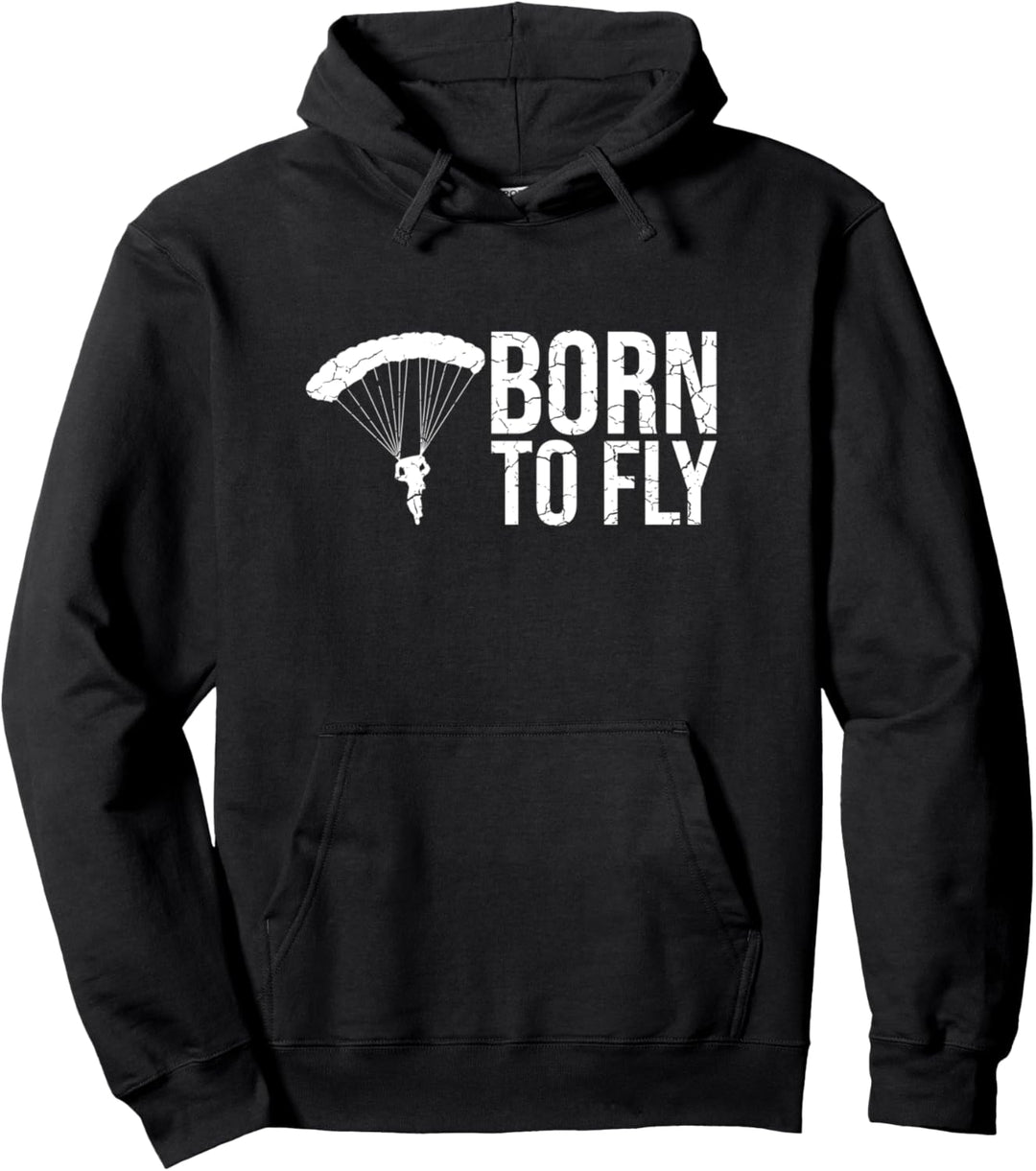 Born To Fly Fallschirmspringer Pullover Hoodie
