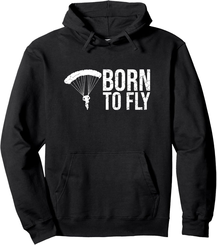 Born To Fly Fallschirmspringer Pullover Hoodie