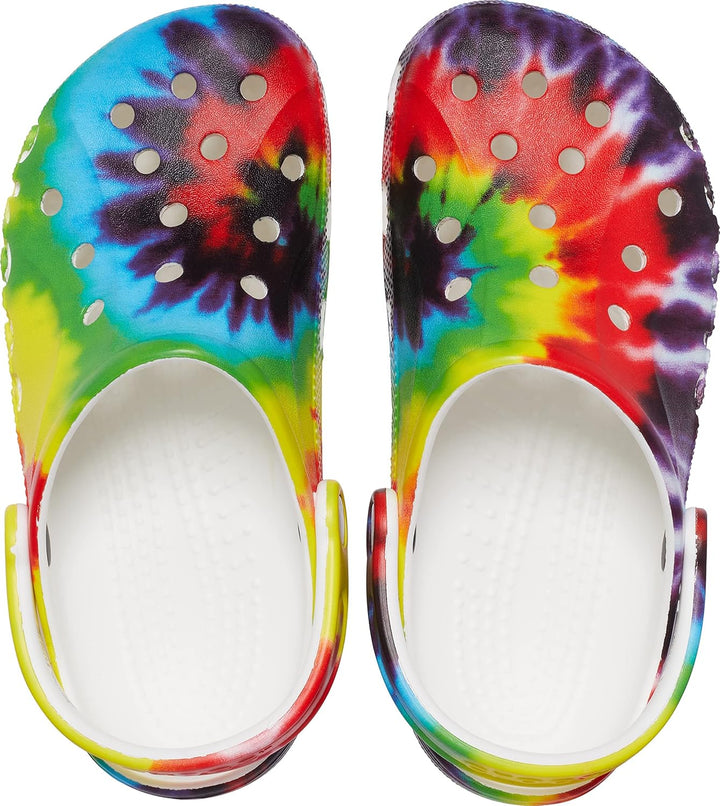 Crocs Unisex Baya Graphic Clog 39/40 EU Multi Tie Dye, 39/40 EU Multi Tie Dye