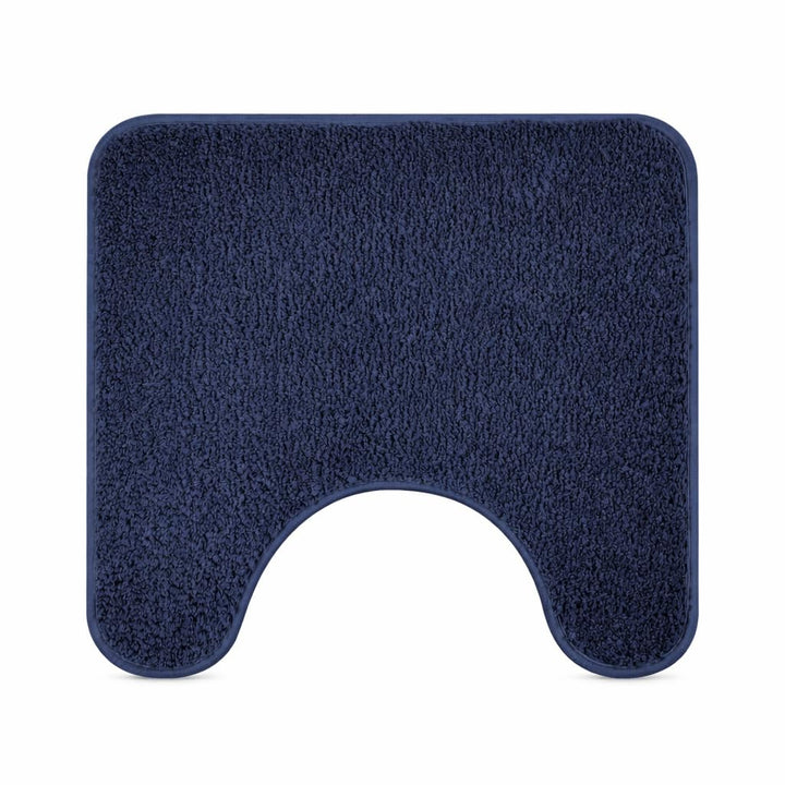Sentidos WC Vorleger Ausschnitt für Toilette 45 x 50 cm Badematte in Marineblau Badeteppich rutschfe