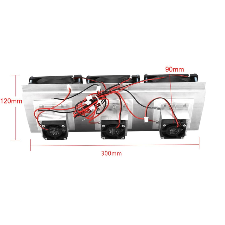 Oumefar 180W Thermoelektrisches Peltier Kühlung Cooler Kit Luftkühlgerät Kühlsystem Modul für die Pl