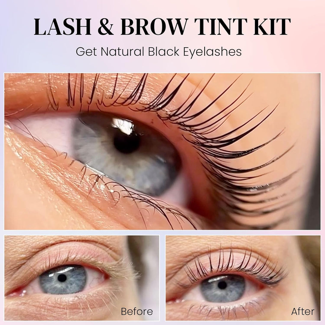 15ml Wimpernfarbe, Libeauty Augenbrauenfarbe Schwarz, Augenbrauen Kit, Grosse Kapazität, Wimpern Fär