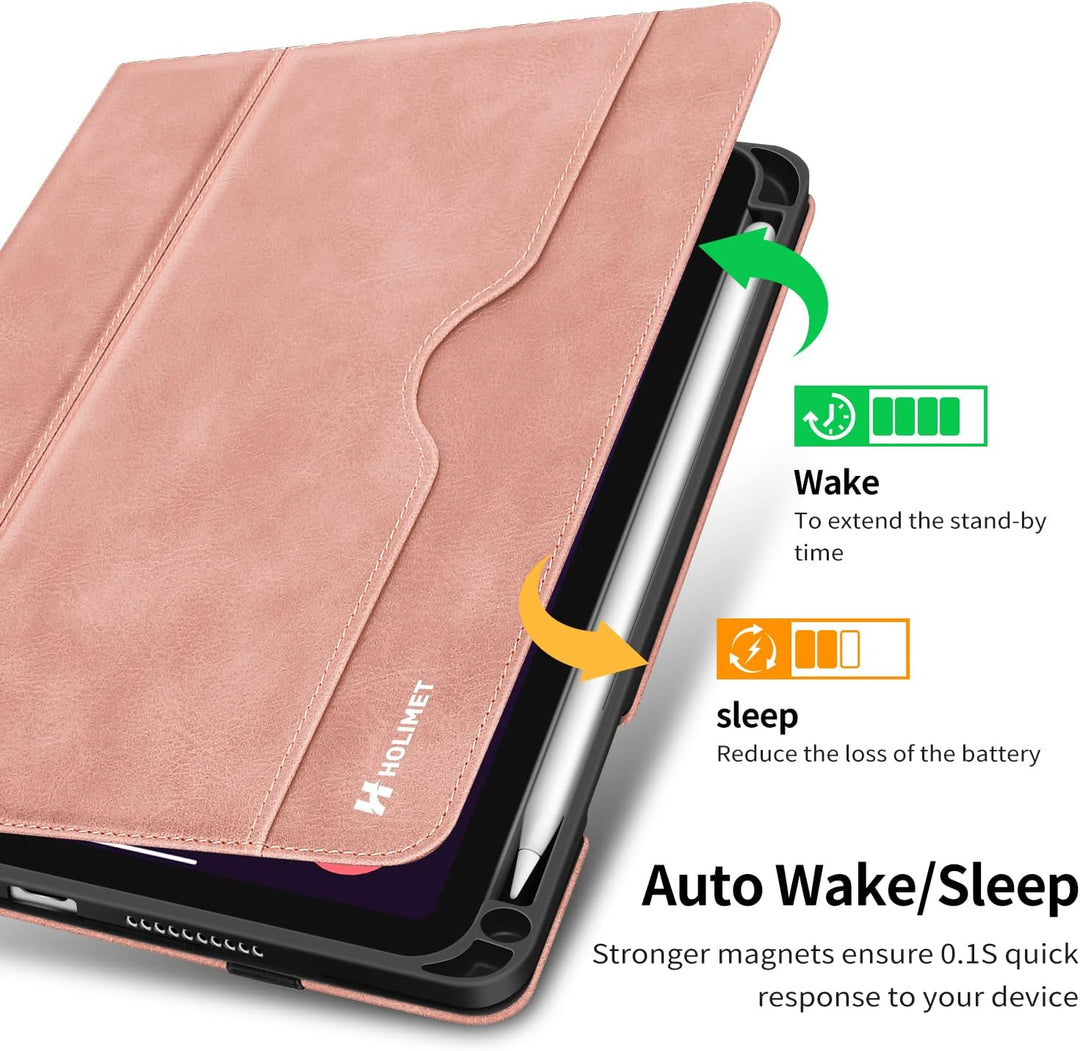 HOLIMET iPad Mini 6 Hülle 2021 8,3 Zoll mit Stifthalter, iPad Mini 6. Generation PU Leder Cover Smar