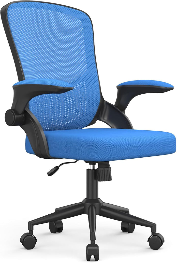 naspaluro Ergonomischer Bürostuhl, Schreibtischstuhl mit 90° Klappbaren Armlehnen, Einzigartige Lend