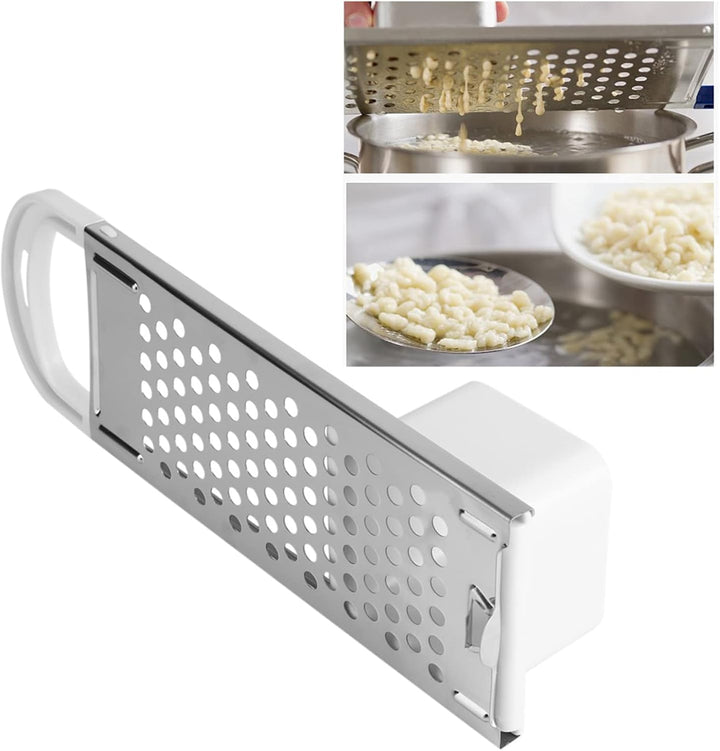 Spätzle Maker 2 Stück, Edelstahl Spätzle Nudel Maker mit bequemem Griff Deutsches Nudelpresswerkzeug