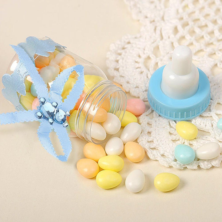 Fdit 50 Stück Candy Flasche Party Geschenke Baby Dusche Flasche Gadgets Partyzubehör Baby Fläschchen