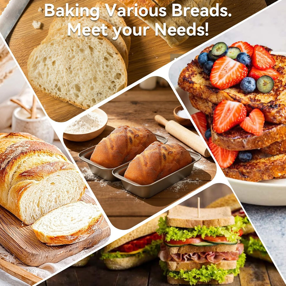 Gärkörbchen aus Baumwollseil für Brot, 2er Pack Rechteckig Brotbackform, Komplettset Brot Backen Zub