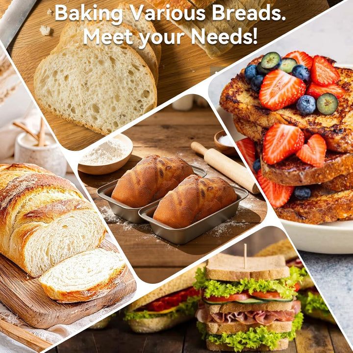 Gärkörbchen aus Baumwollseil für Brot, 2er Pack Rechteckig Brotbackform, Komplettset Brot Backen Zub