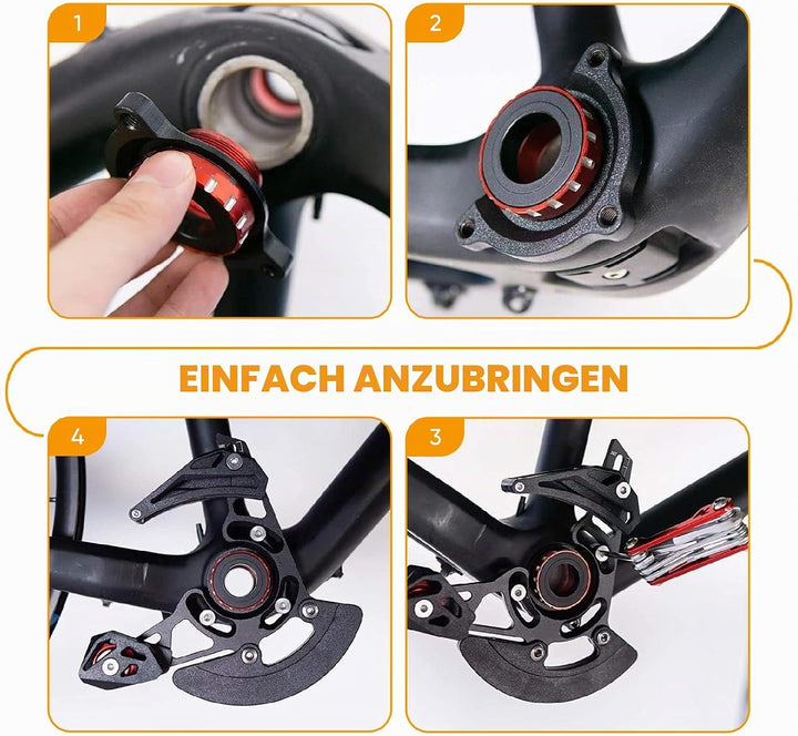 BESNIN Kettenführung ISCG-05 Mountainbike Kettenführung Bike MTB Kettenführung für 1x System Schwarz
