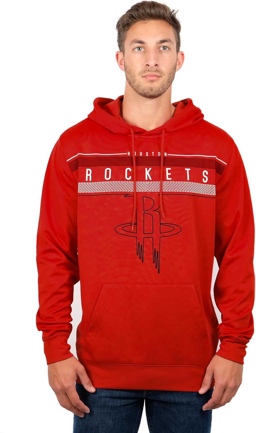 NBA Herren Fleece Hoodie Pullover Sweatshirt Poly Midtown, Herren, Midtown Hoodie L Team-farbe, L Te