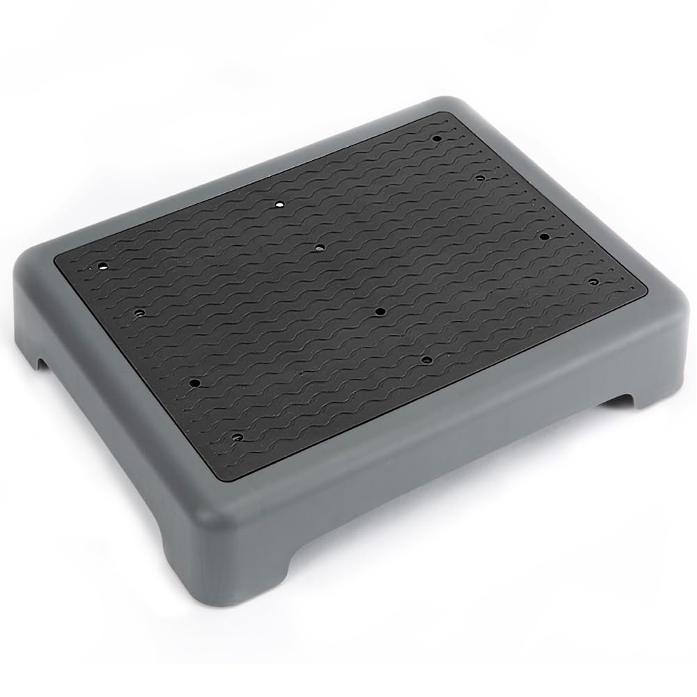 StrongTek One Step Hocker für Erwachsene und ältere Menschen, tragbar und rutschfest, 200 kg Kapazit
