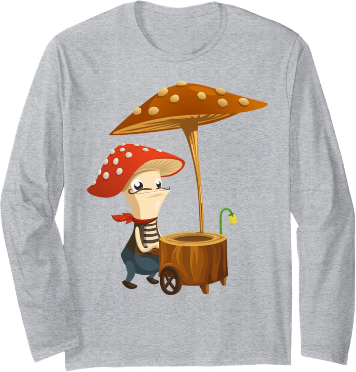 Pilzverkäufer Festival Party Sommer Konzert Langarmshirt