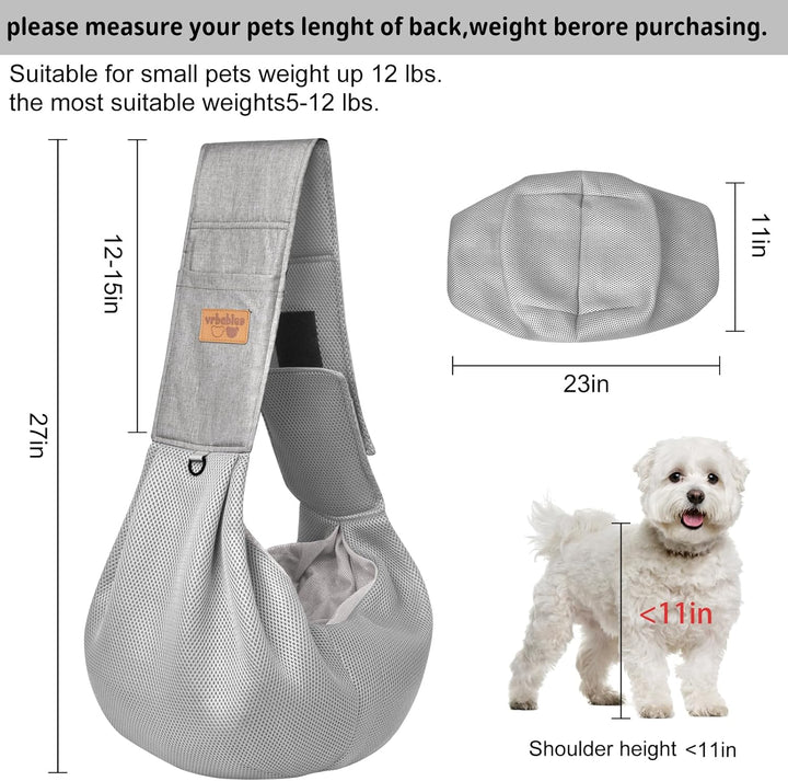 Hundetragetasche,Hundetasche für Kleine Hunde und Andere Haustiere 5kg,Hundetragetuchtragetuch Hund