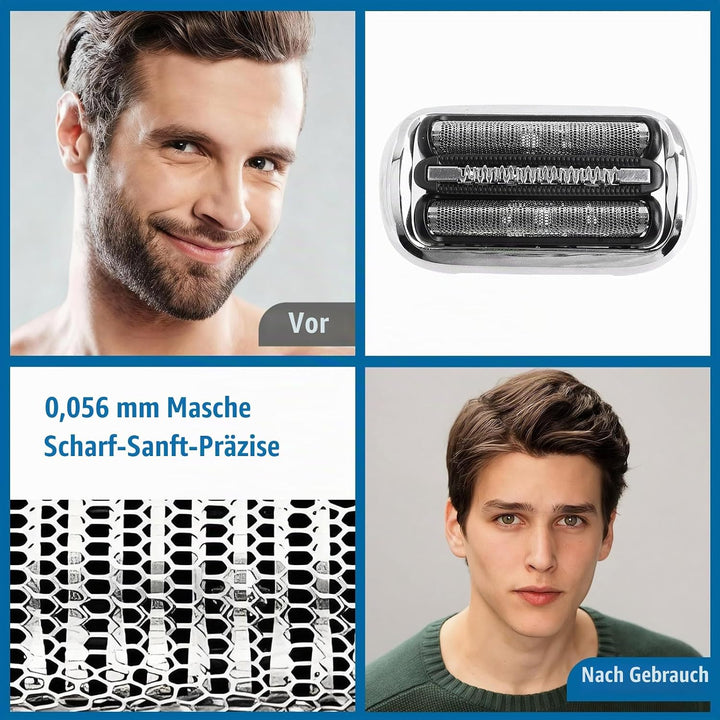 2 Stück Series 7 Scherkopf für Br*un, Elektrorasierer 73S Series 7 Rasierkopf S7 Scherkopf Ersatzras