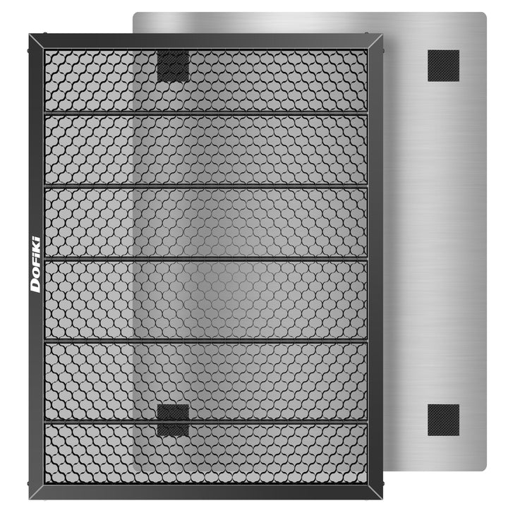 Waben-Laserbett 460 x 346 mm für Falcon A1, mit Aluminium-Bodenplatte, Wabenplatte zum Laserschneide