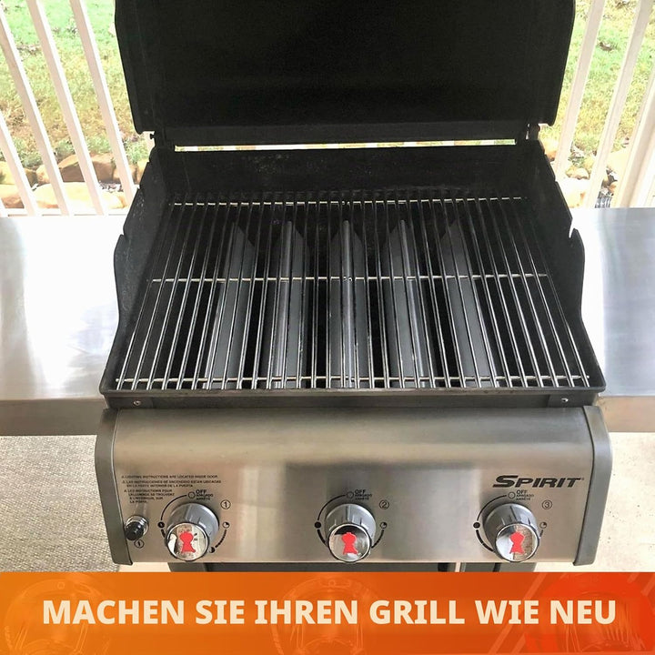 Hisencn 7639 Grillroste für Weber Spirit 300 Serie E310, E320, S310 S320, 43.9cm Edelstahl Gitter fü