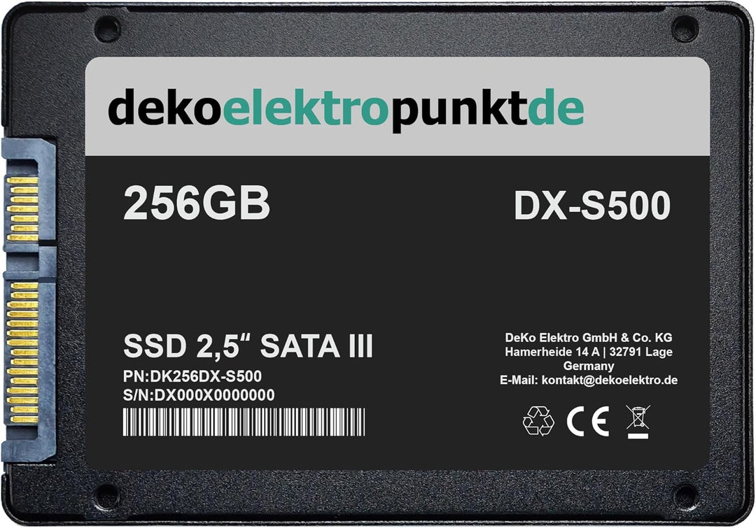 256GB SSD Festplatte passend für Acer Aspire V3-331-P5T1 V3-331-P1WA V3-371-303V 256GB - SSD, 256GB