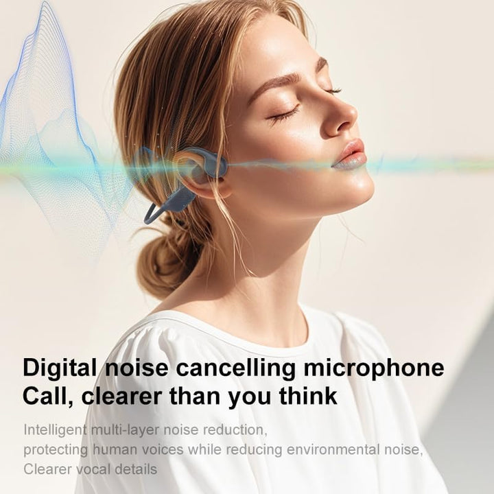 NXPGKEA Knochenleitungs-Kopfhörer, Bluetooth 5.4, offene Ohr-Kopfhörer, IPX5 wasserdicht, schweissfe