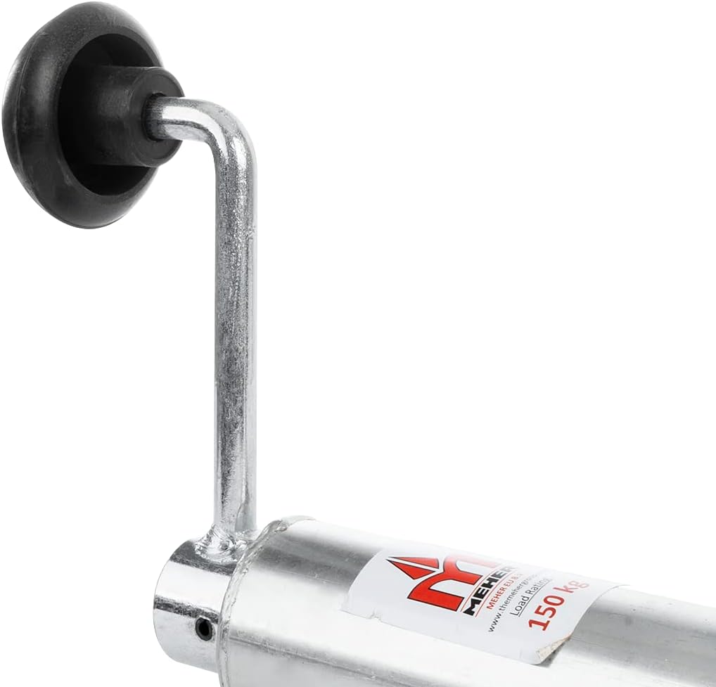 UNITRAILER Stützrad 150 kg 48 mm für Pkw-Anhänger Wohnwagen Trailer Höhe 505–730 mm Auszug 225 mm Vo