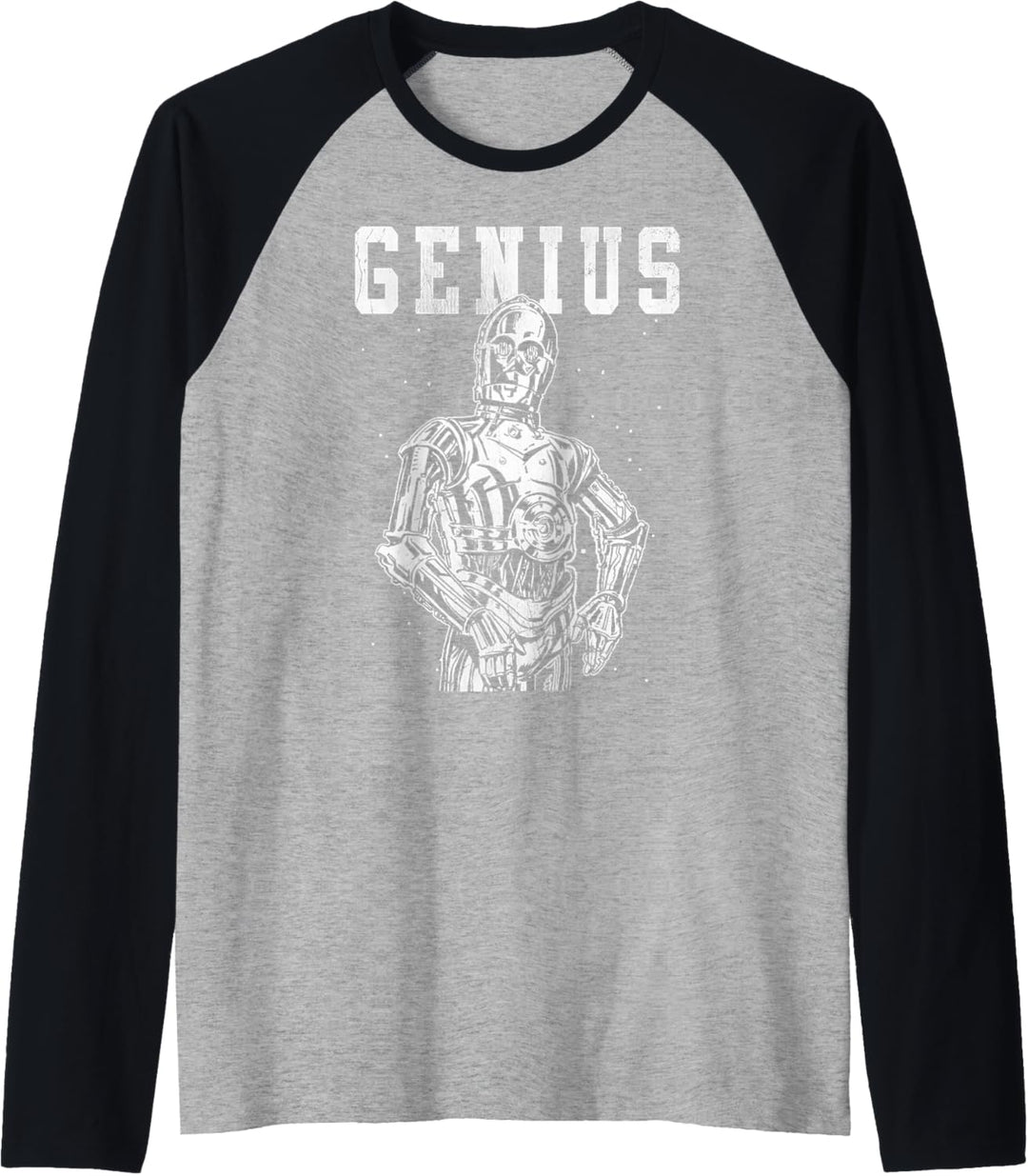 Star Wars C-3PO Genius In White Raglan