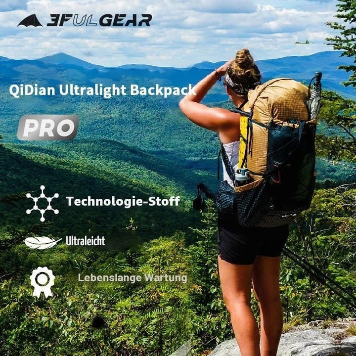 3F UL GEAR QiDian Pro UL 46+10L Rucksack Outdoor Klettern Tasche Camping Wandern Taschen UHMWPE Ultr