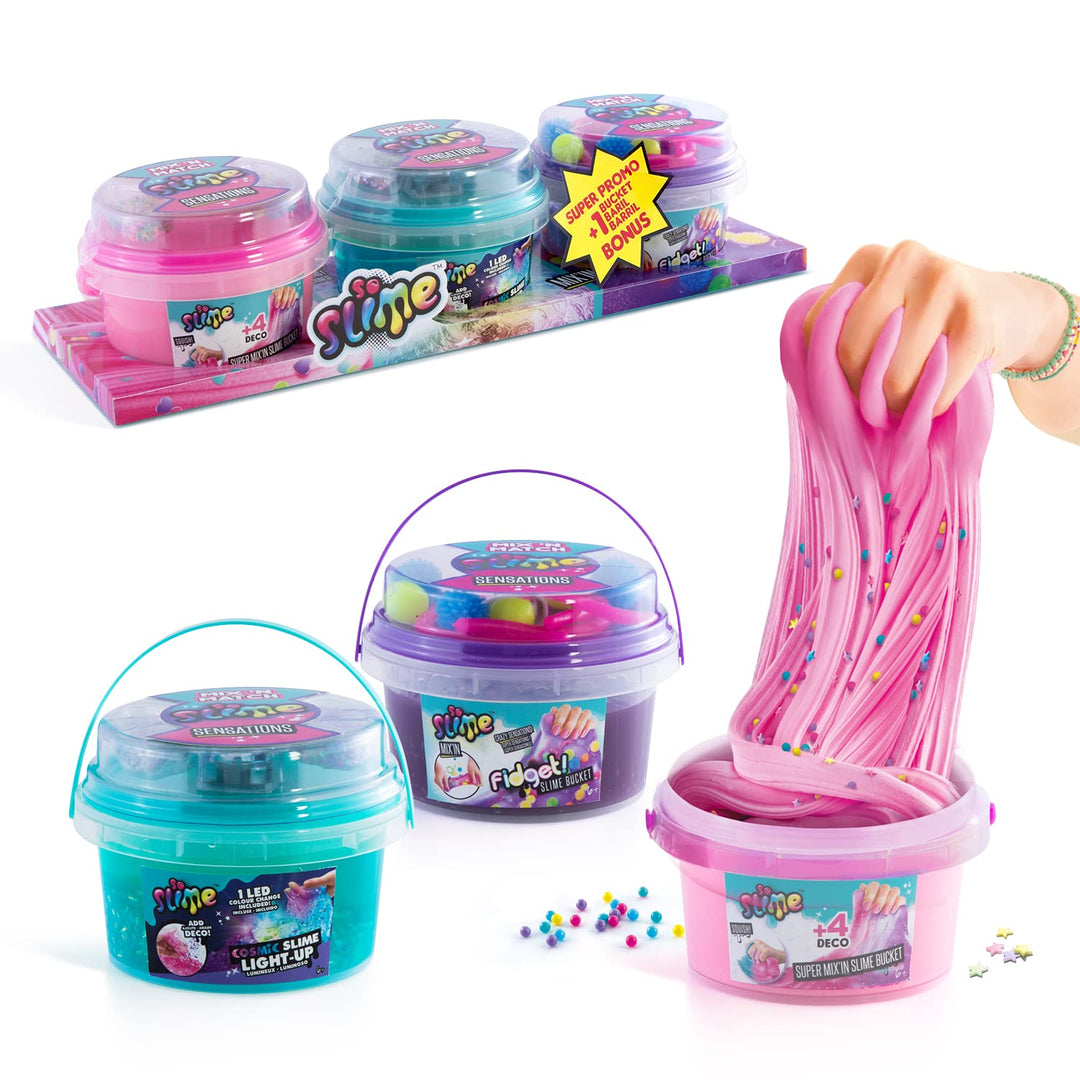 Canal Toys - So Slime - 2 Eimer + 1 Bonus Slime Mix in Pack - Slime Mix in Pack 3 Buckets - SSC220
