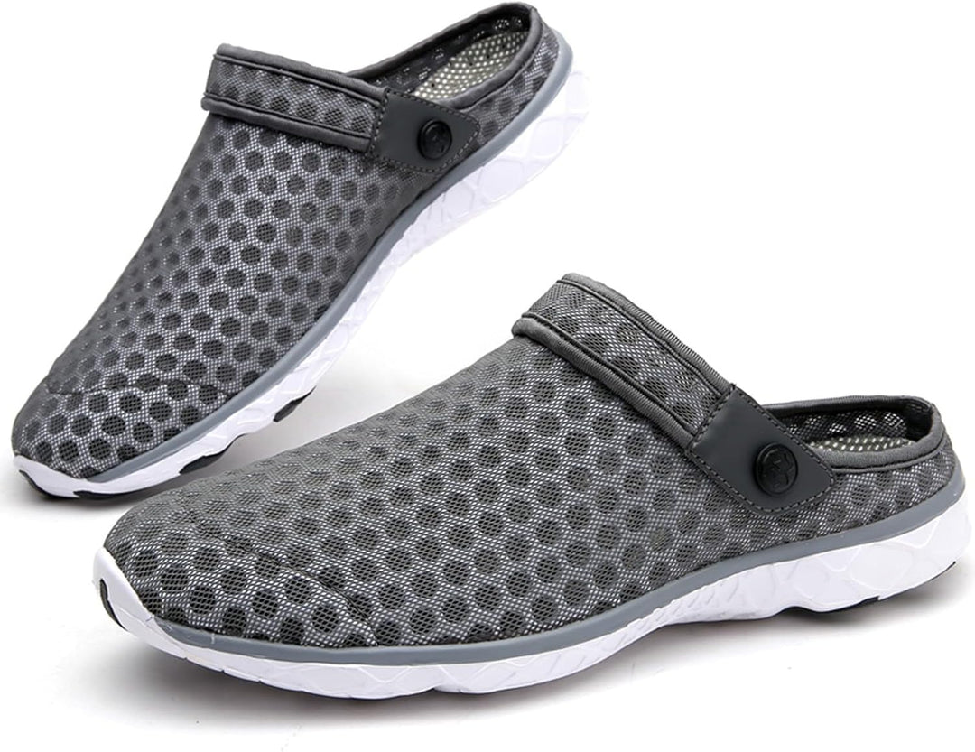 Unisex Clogs Hausschuhe Atmungsaktiv Mesh Pantoletten Sommer Beach Freizeit Schuhe rutschfest Weiche
