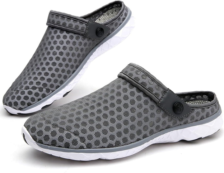 Unisex Clogs Hausschuhe Atmungsaktiv Mesh Pantoletten Sommer Beach Freizeit Schuhe rutschfest Weiche