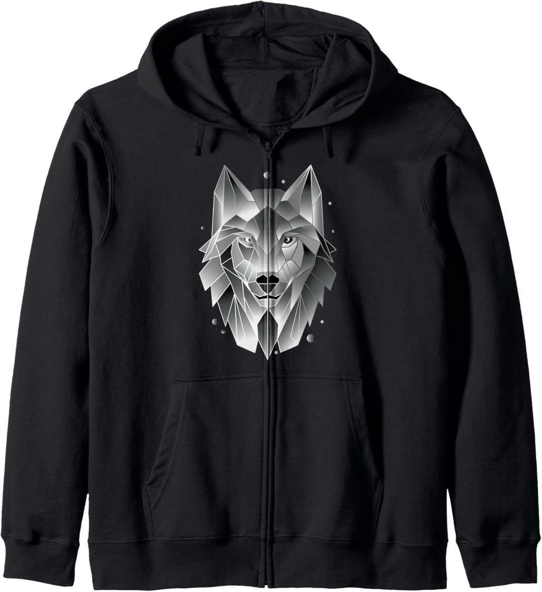 Wolf Polygon Geometrisch Low Poly Wild-Tier Geschenk Kapuzenjacke