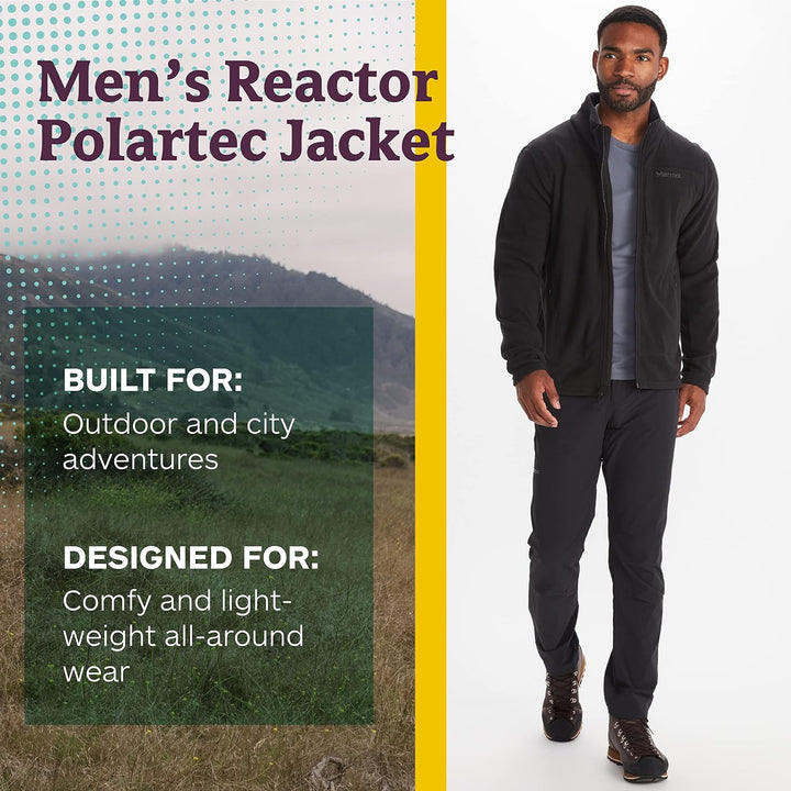 Marmot Herren Precip Eco Jacket Warme Fleecejacke, Outdoor-Jacke mit durchgehendem Reissverschluss,