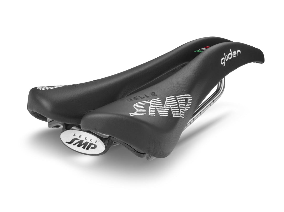 SMP Sattel GLIDER Edelstahl-Streben Schwarz 28 x 15 x 8 cm, Schwarz 28 x 15 x 8 cm