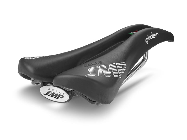 SMP Sattel GLIDER Edelstahl-Streben Schwarz 28 x 15 x 8 cm, Schwarz 28 x 15 x 8 cm