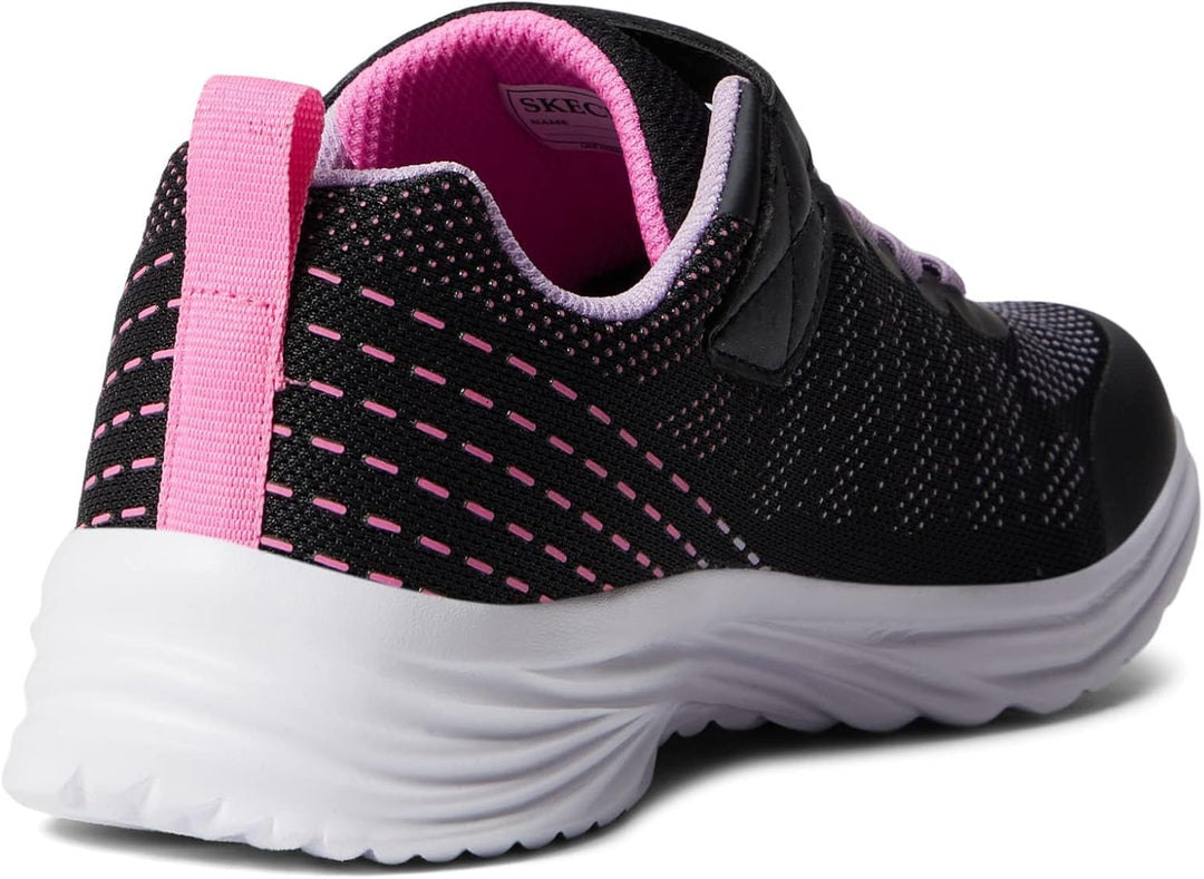 Skechers Dreamy Dancer Radiant Rogue Sneaker 28 EU Black Lavender Mesh Multi Trim, 28 EU Black Laven