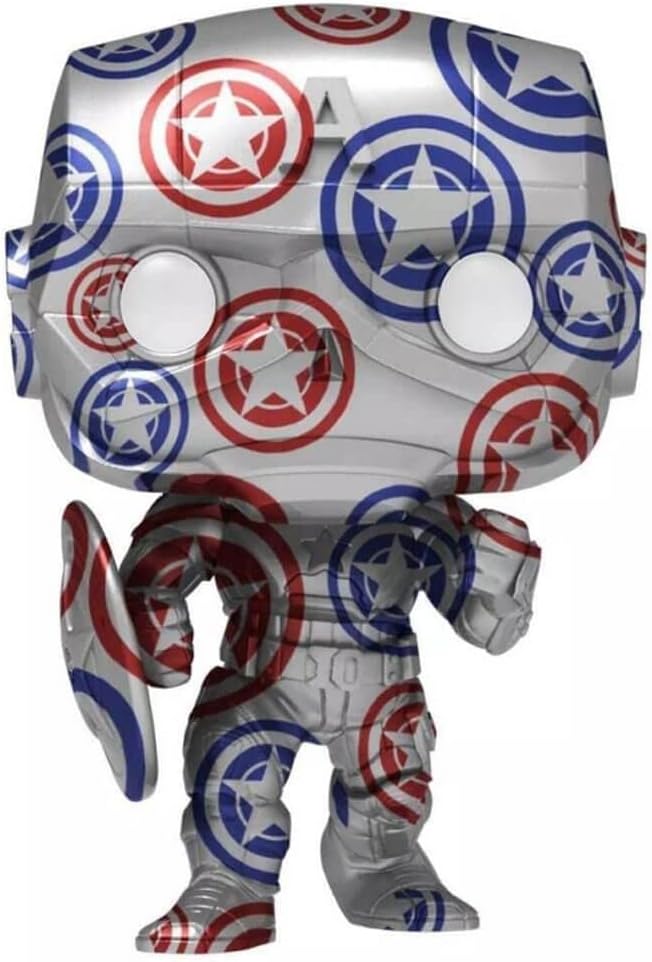 Funko Pop! Art Serie: Marvel Avengers - Captain America (Special Edition), One Size, Funko