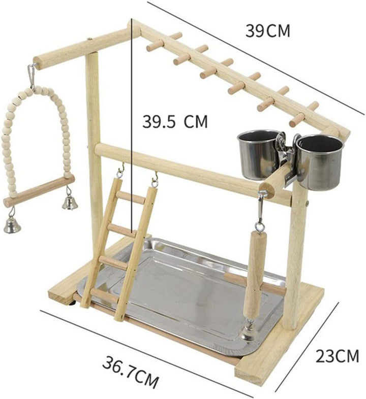 Holzsammlung Vogel Spielplatz Holz, Vogelspielplatz für Wellensittiche, Wellensittich Spielplatz Fre