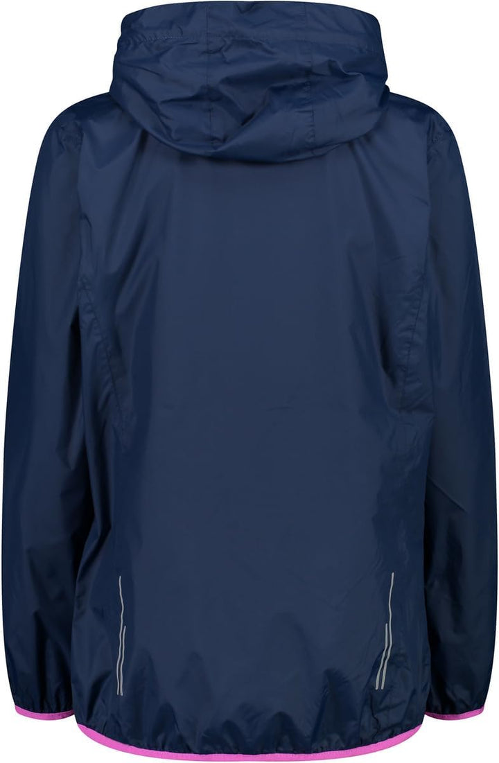 CMP Damen Damen-regenjacke mit Fester Kapuze WOMAN JACKET RAIN FIX HOOD 34 Blau, 34 Blau