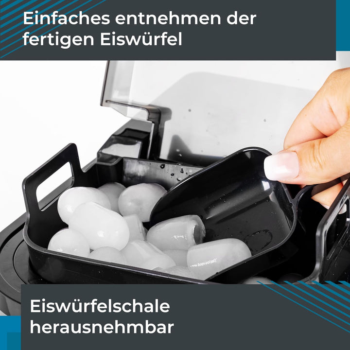 Eiswürfelmaschine Selbstreinigend, Eiswürfelbereiter mit 1Liter Wassertank | Eiswürfelbereiter Selbs