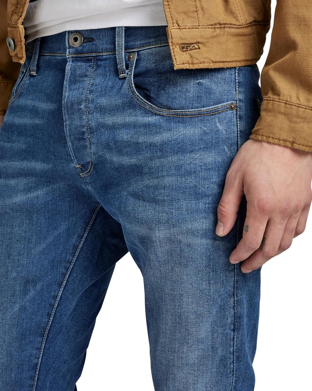 G-Star Raw Herren 3301 Slim Fit Jeans 27W / 32L Blau (Faded Blue 51001-6553-a889), 27W / 32L Blau (F