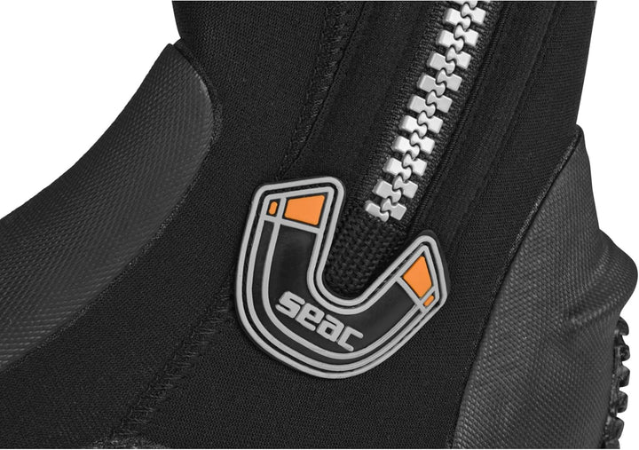 Seac Basic HD, Füssling aus 5 mm Neopren und fester Laufsohle, Taucherschuhe für Geräteflosse XXS, X