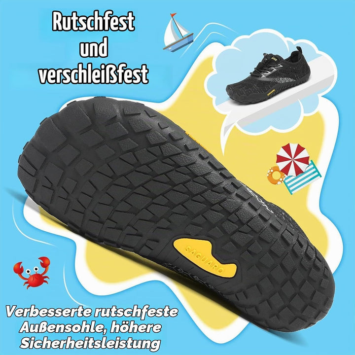 SAGUARO Kinder Barfussschuhe Schnell Trocknend Badeschuhe,24-36 EU 25 EU Schwarz, 25 EU Schwarz