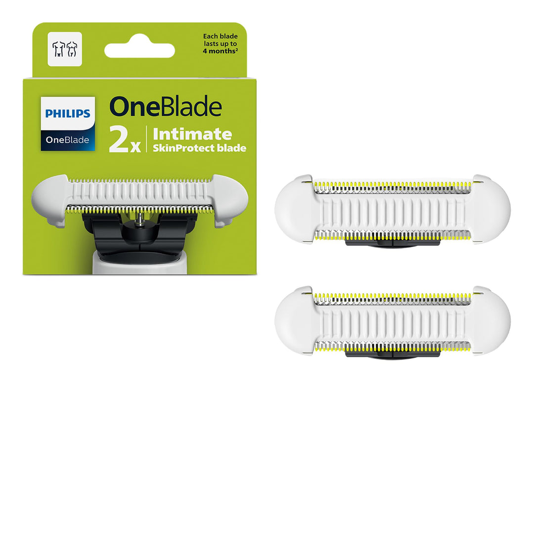 Philips OneBlade Intimate, SkinProtect Ersatzklinge, für OneBlade, langlebige Klinge aus Edelstahl,