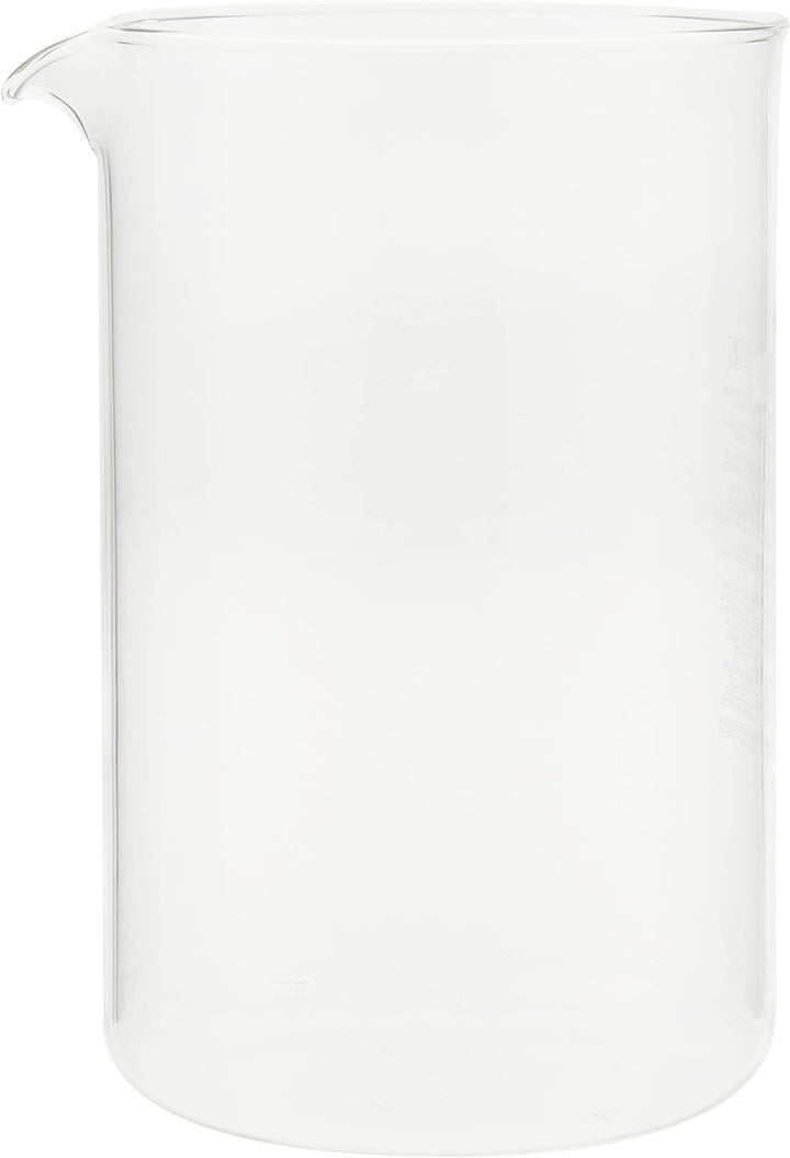 Bodum 1512-10 12-Tassen-Kaffeebecher-Ersatzbecher, Glas - transparent, 1,5 L A