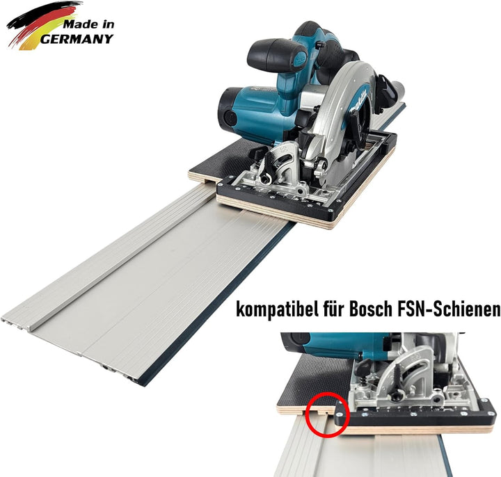 Führungsschienenadapter kompatibel mit Makita DSS611Z / DSS610Z für Makita-Schiene und weitere Marke